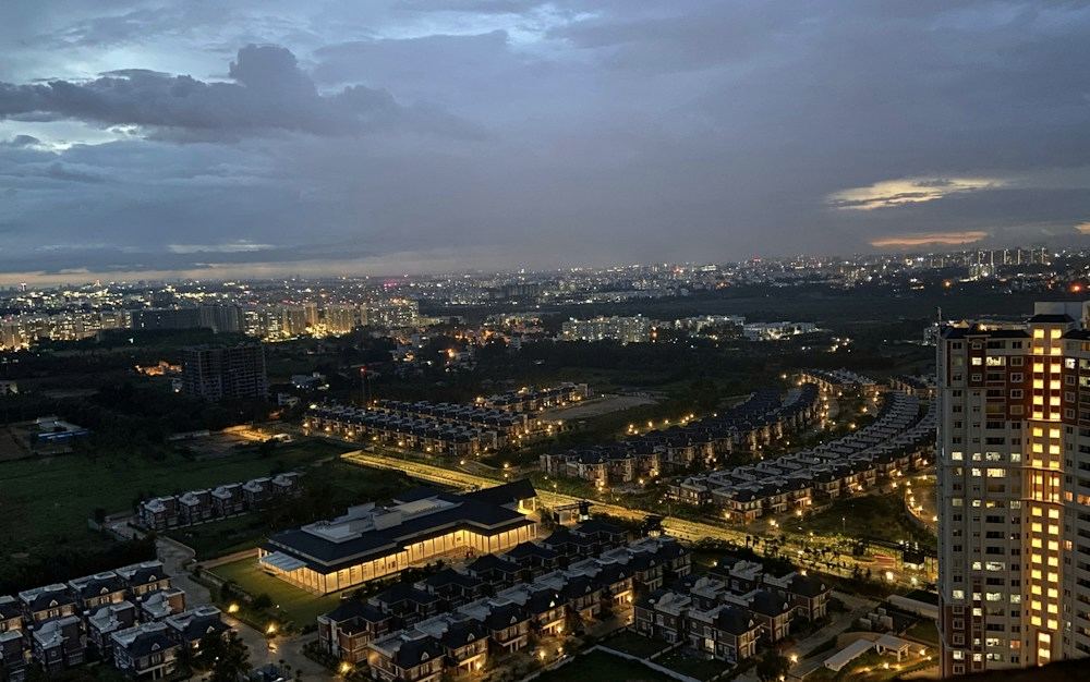 Bangalore, India, at dusk
